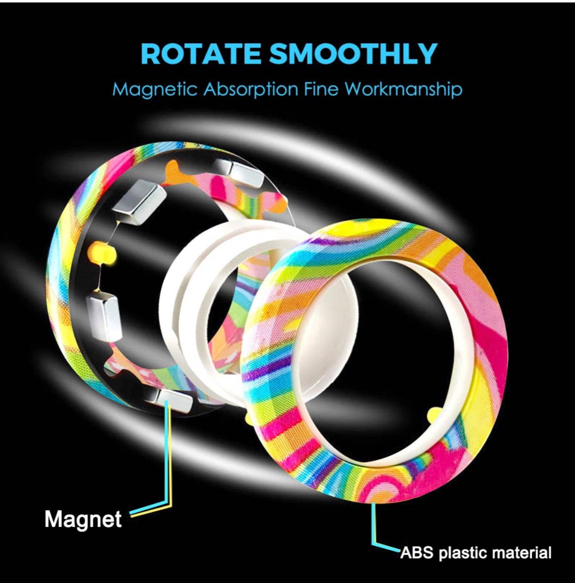 AlexisandGreenberg - Wholesale Fidget Toy - Kids - Magnetic Fidget Rings Alexis and Greenberg1