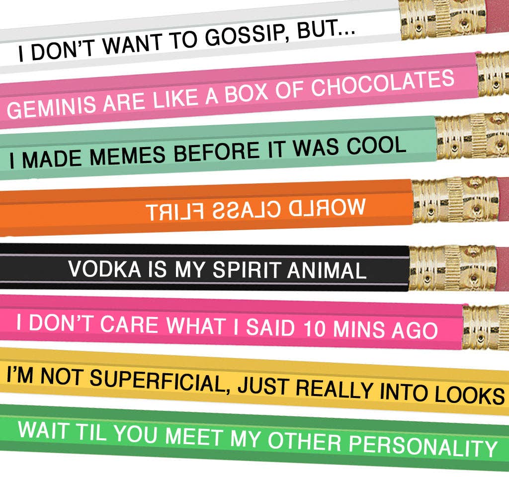 Whiskey River Soap Co. - Wholesale Pencil - Astrology Pencils Gemini1