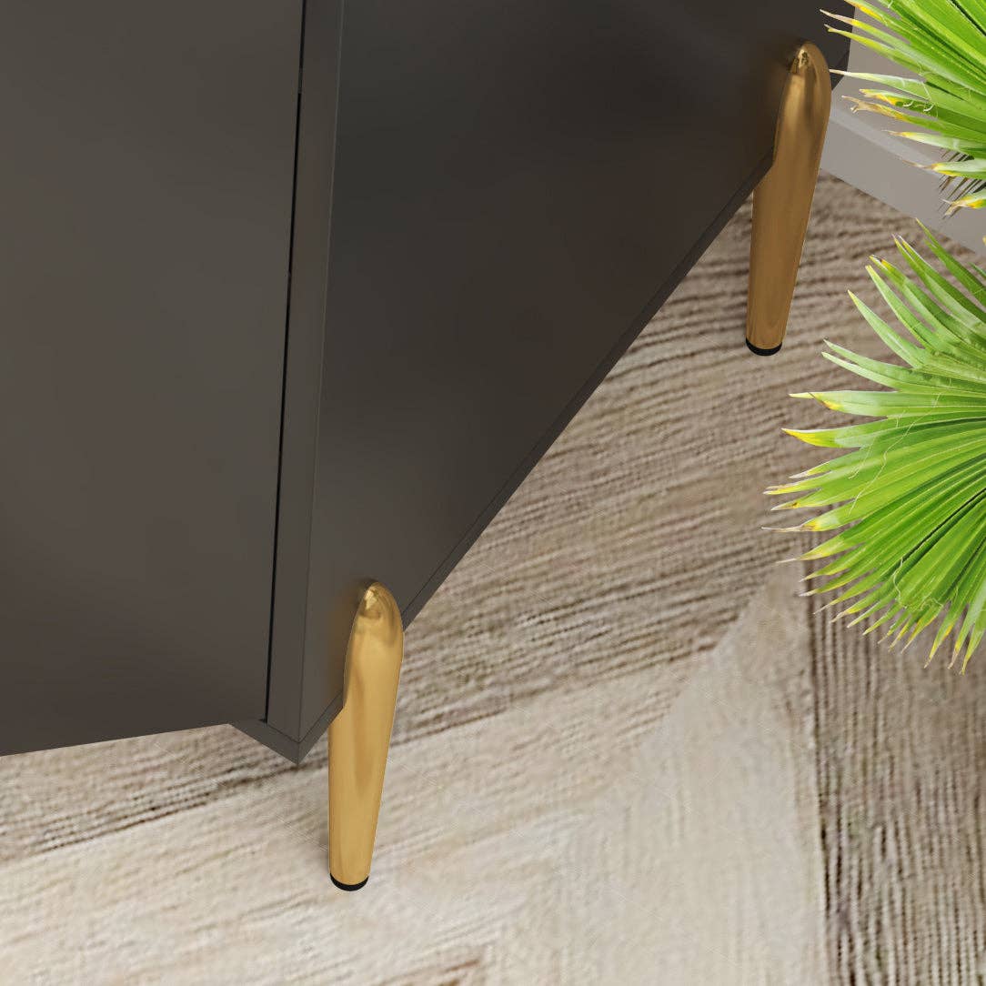 39F Inc. - Wholesale Cabinet - 2 Door Wine Bar Cabinet with Rack for Kitchen & Dining11