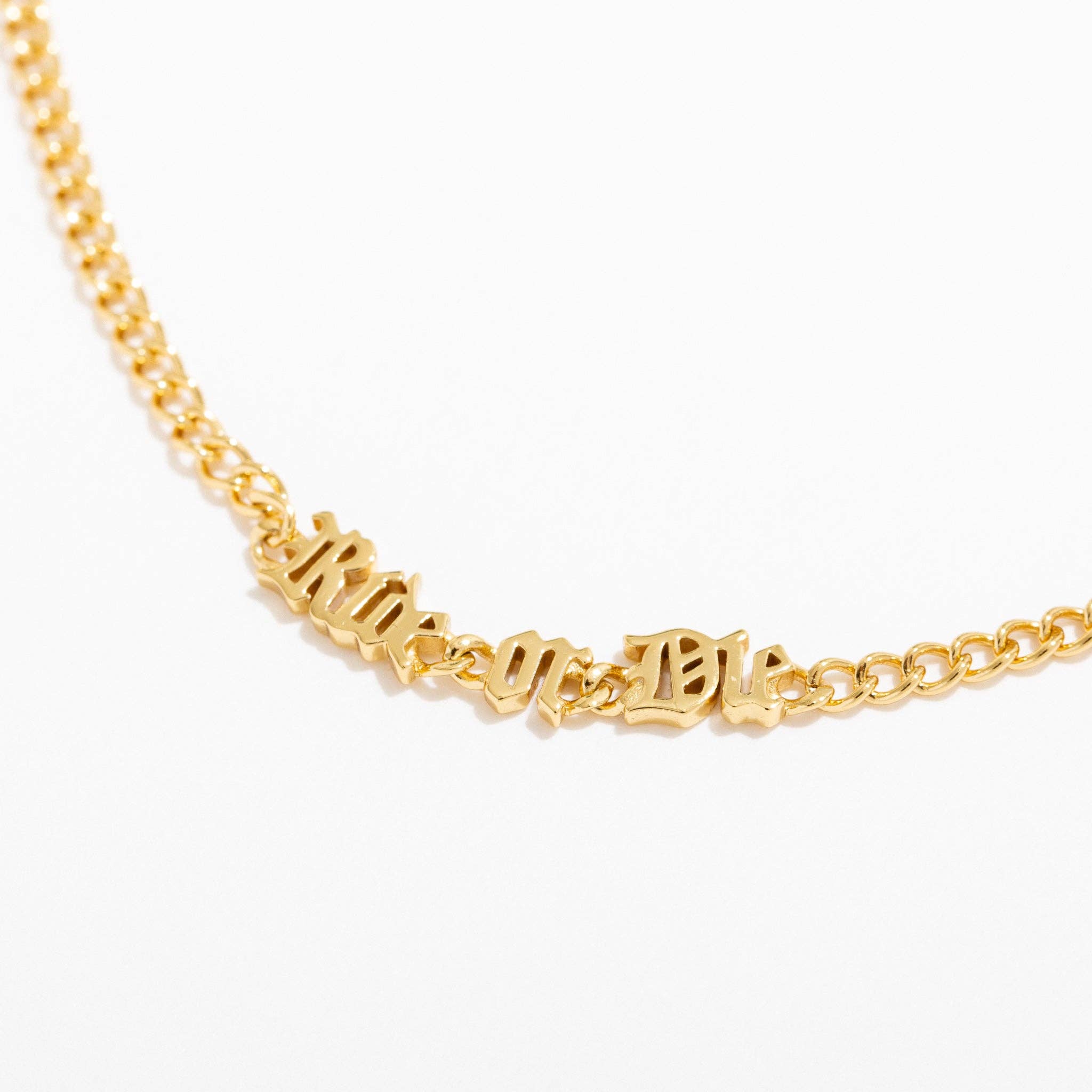 Larissa Loden - Wholesale Link & Chain Necklace - 14K Gold Plated Ride or Die Chain Necklace2