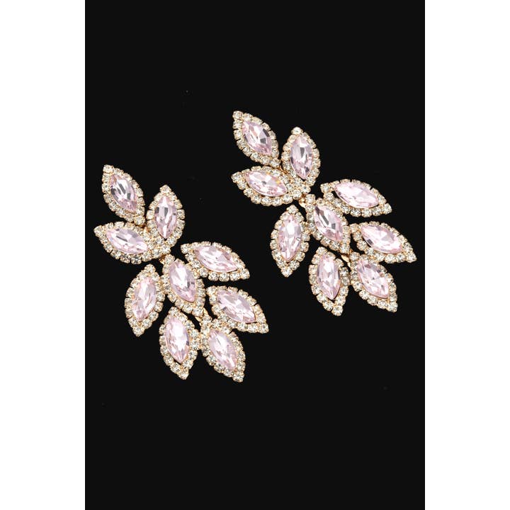 Chicas - Wholesale Dangle Earrings - Pair of drop earrings with crystal jewel rhinestones 440115