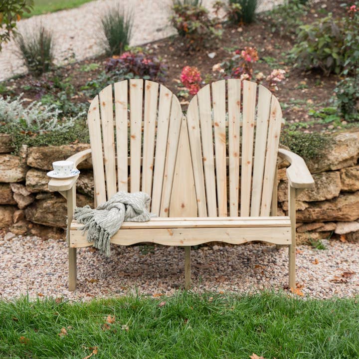 Outdoor Living (NW) Ltd – wholesale Adirondack chair – Double Adirondack relax garden bench