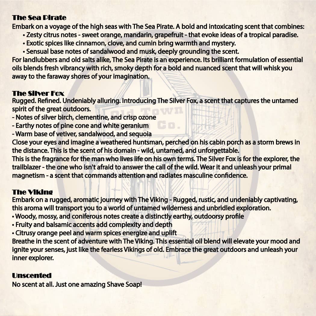 Old Town Soap Co. - Wholesale Shave Soap - Men's - His Shave Soap20