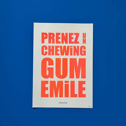 Risography Chewing Gum for wholesale by Mariisoré