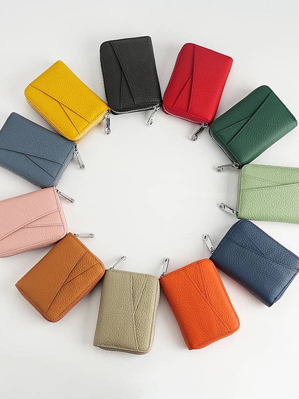 Carteras de Tarjetero de Cuero de Color Sólido DP25C664 para venta al por mayor de Dipped Shop