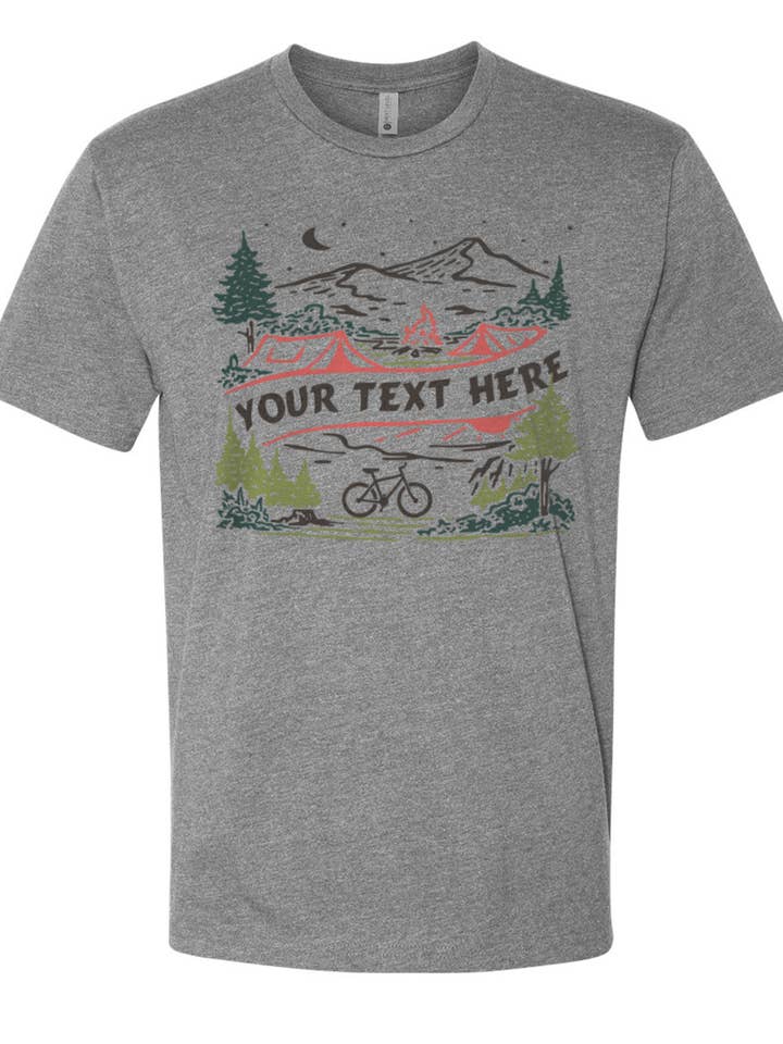 Classic State - Wholesale Screen Printed T-Shirt - Unisex - Hike.Camp.Bike Custom Unisex Tee