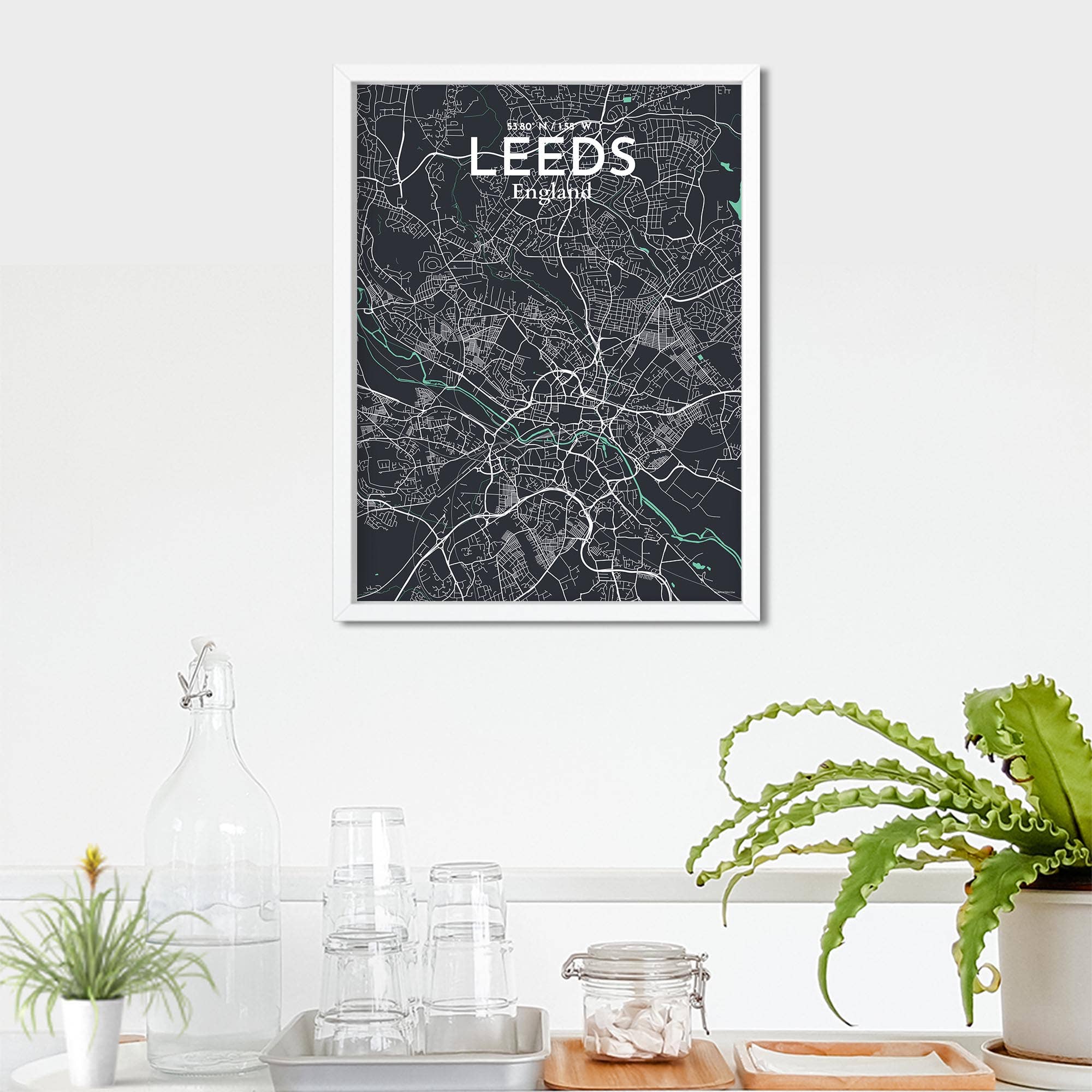 OurPoster.com – wholesale Poster – Leeds karta affisch175