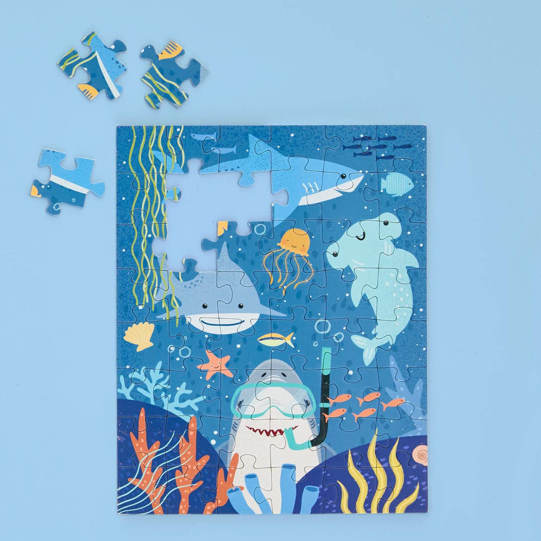 WerkShoppe – wholesale Pussel - Barn – Shark Tank 48-bitars Pussel Snax1