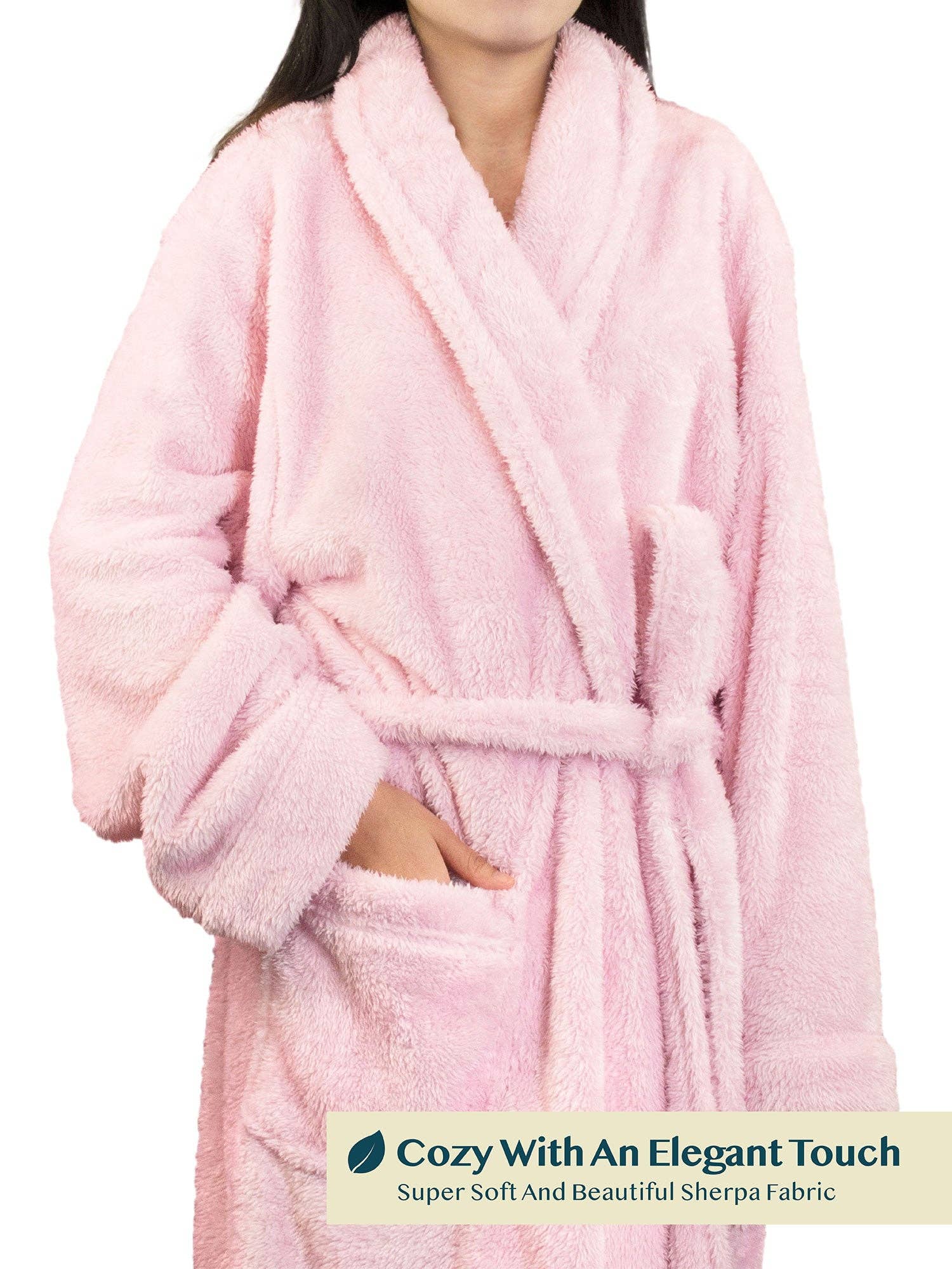 Pavilia - Venta al por mayor Bata - Mujer - Bata mullida de sherpa para mujer37