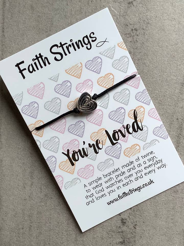 Christian Gift Faithstring Wish Mother Bracelet Love Heart for wholesale by Faithstrings