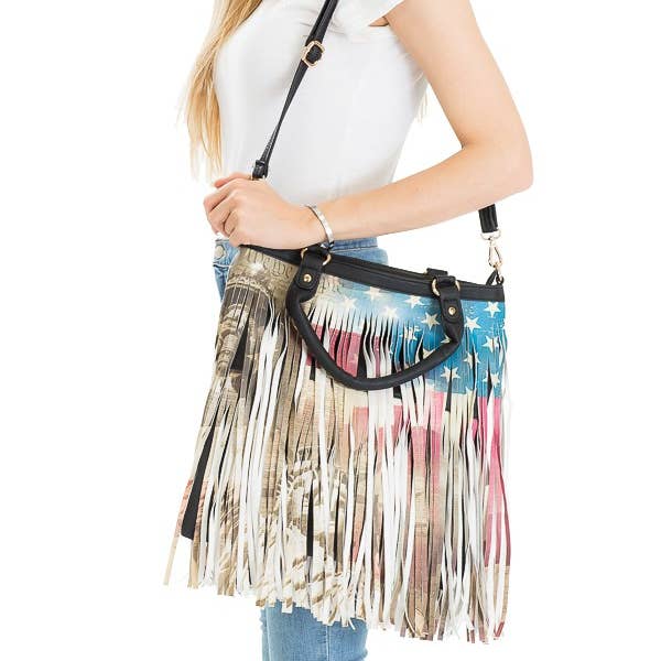Cap Zone – Engroshandel Crossbodytaske – unisex – USA Vintage frynsede Boho taske samling1