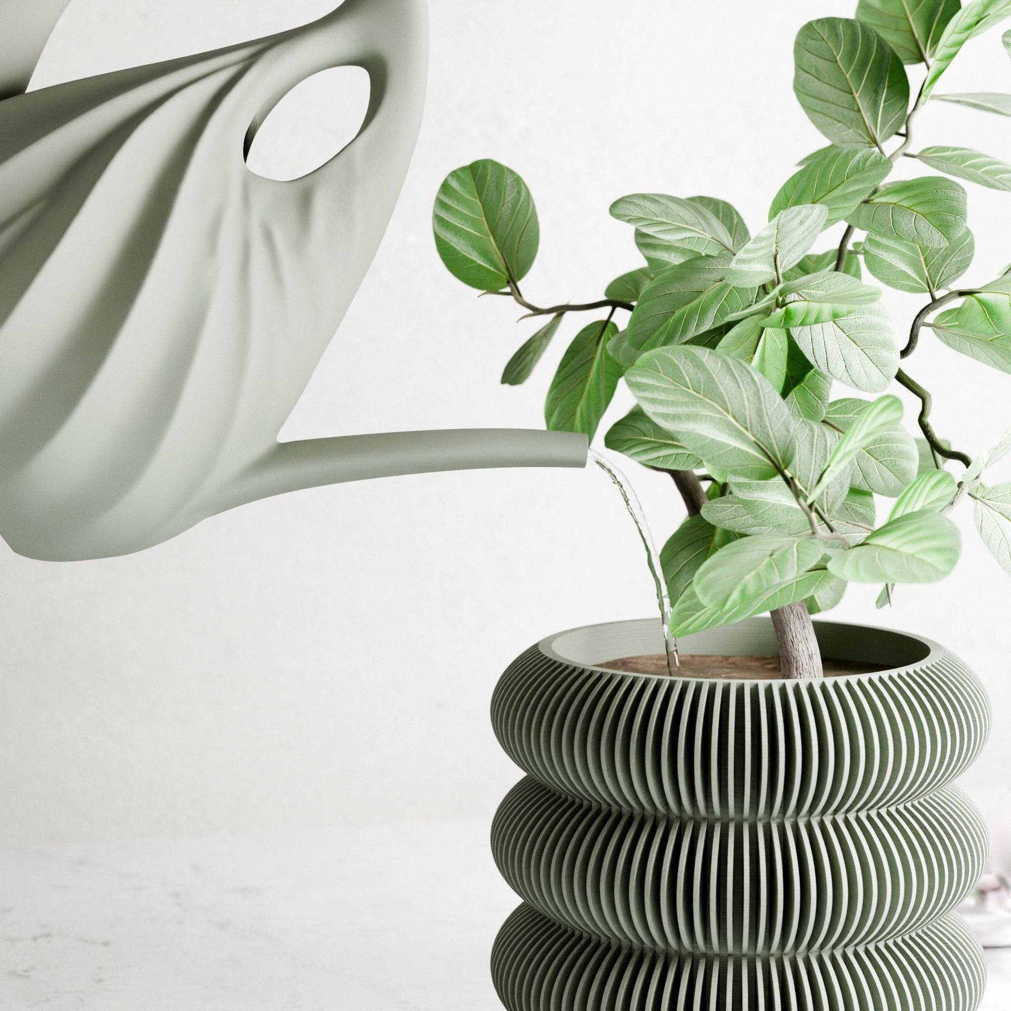 Modernized Pottery - Vente Arrosoirs - Arrosoir Swirl design sculptural3