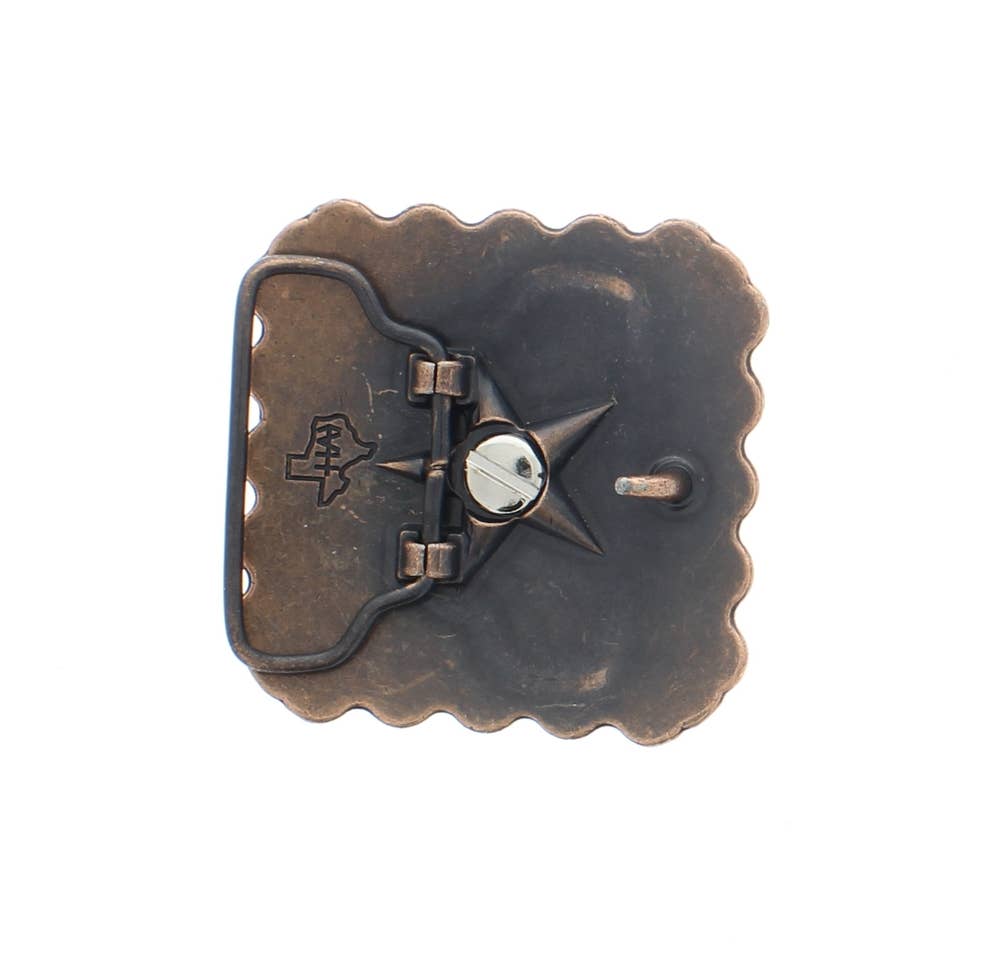 HHH Designs – wholesale Belt buckle – Unisex – thunde rbird  Turquoise Southwestern buckle , 2" x 2"1