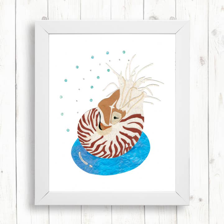 Nautilus Kunstdruck für den Großhandel von Whimsy Spot