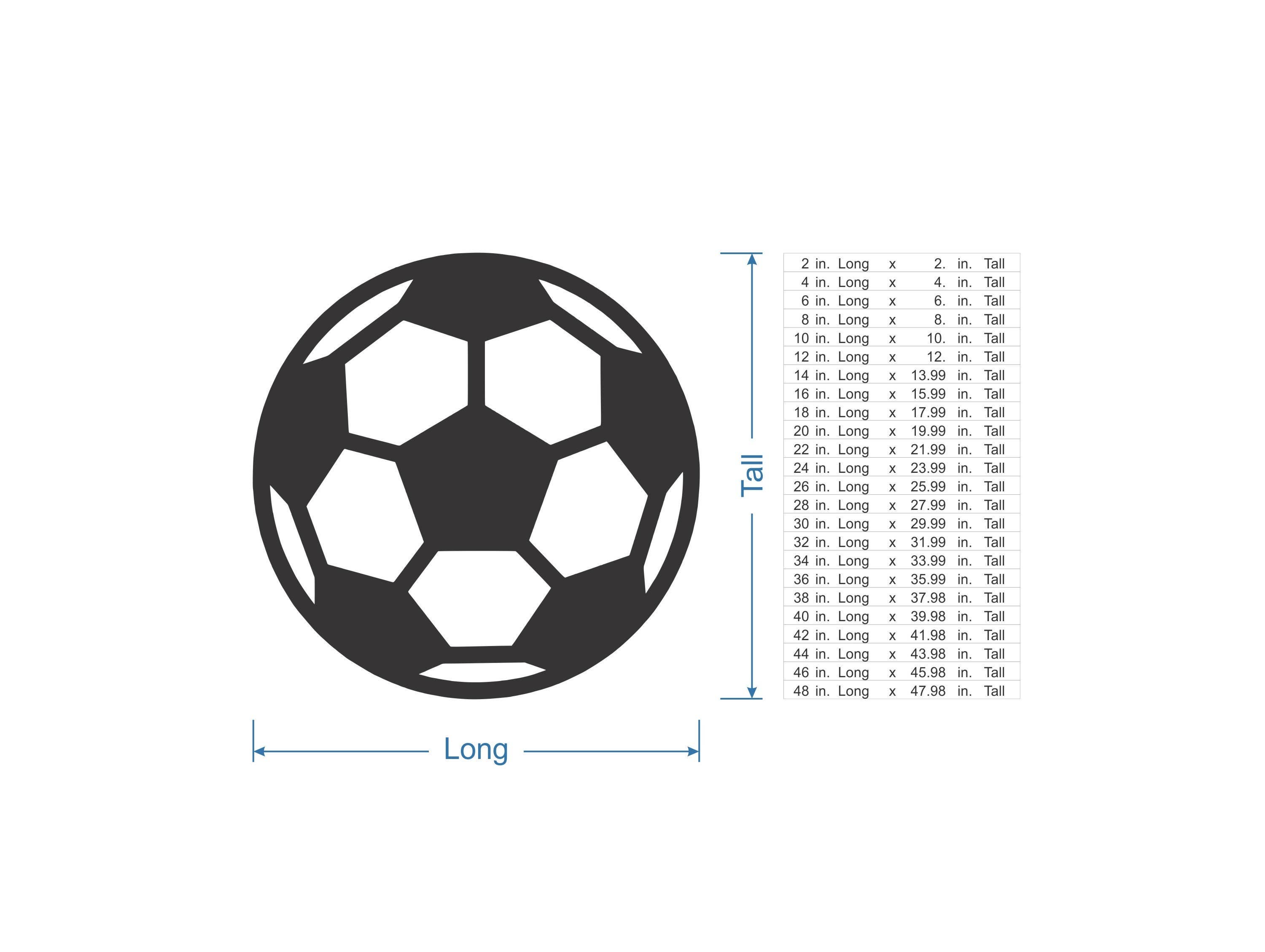 Jess and Jessica - Wholesale Cutouts - Soccer Cutout Silhouette- Cutout, Sports Decor, Soccer Ball2