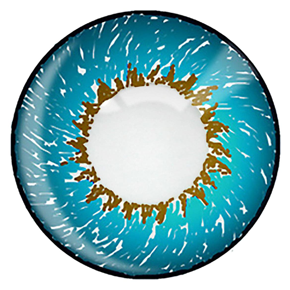 Moon Makeup - Wholesale Contact Lenses - Deep Turquoise Contact Lenses2