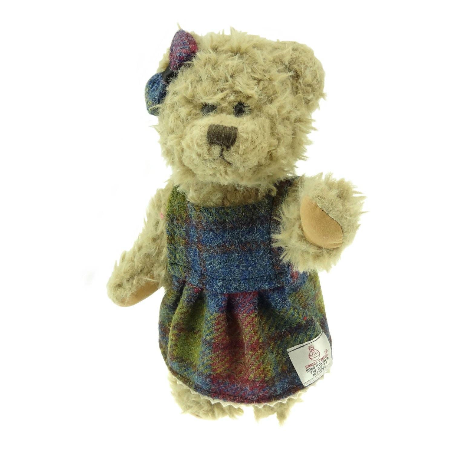 The Scotland Kilt Company - Wholesale Stuffed/Plush Toy - Kids & Baby - 25cm Teddy Bear with Harris Tweed Dress - 2 Colours1