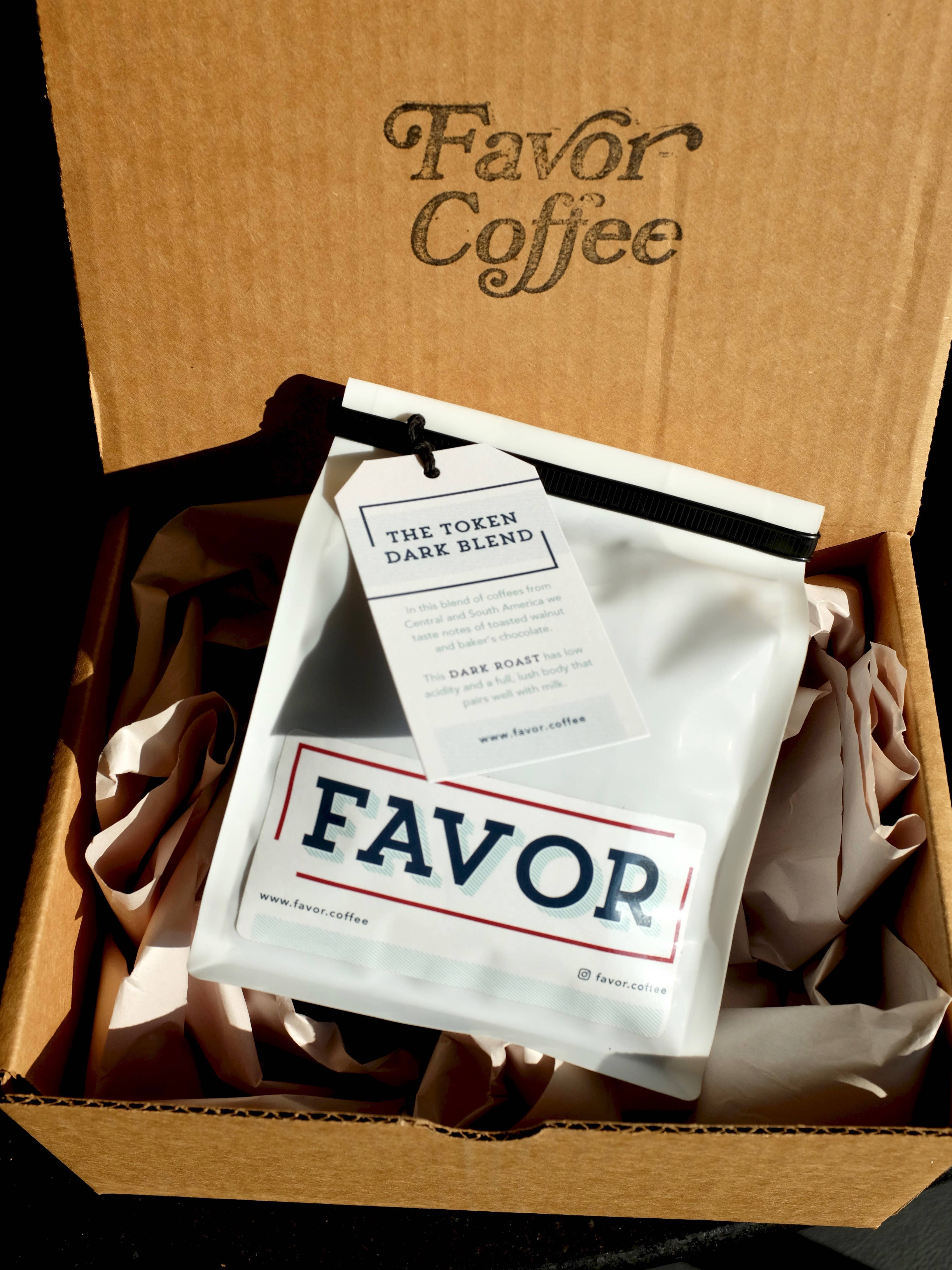 Favor Coffee Company - Wholesale Coffee Beans - The Token Dark Blend1