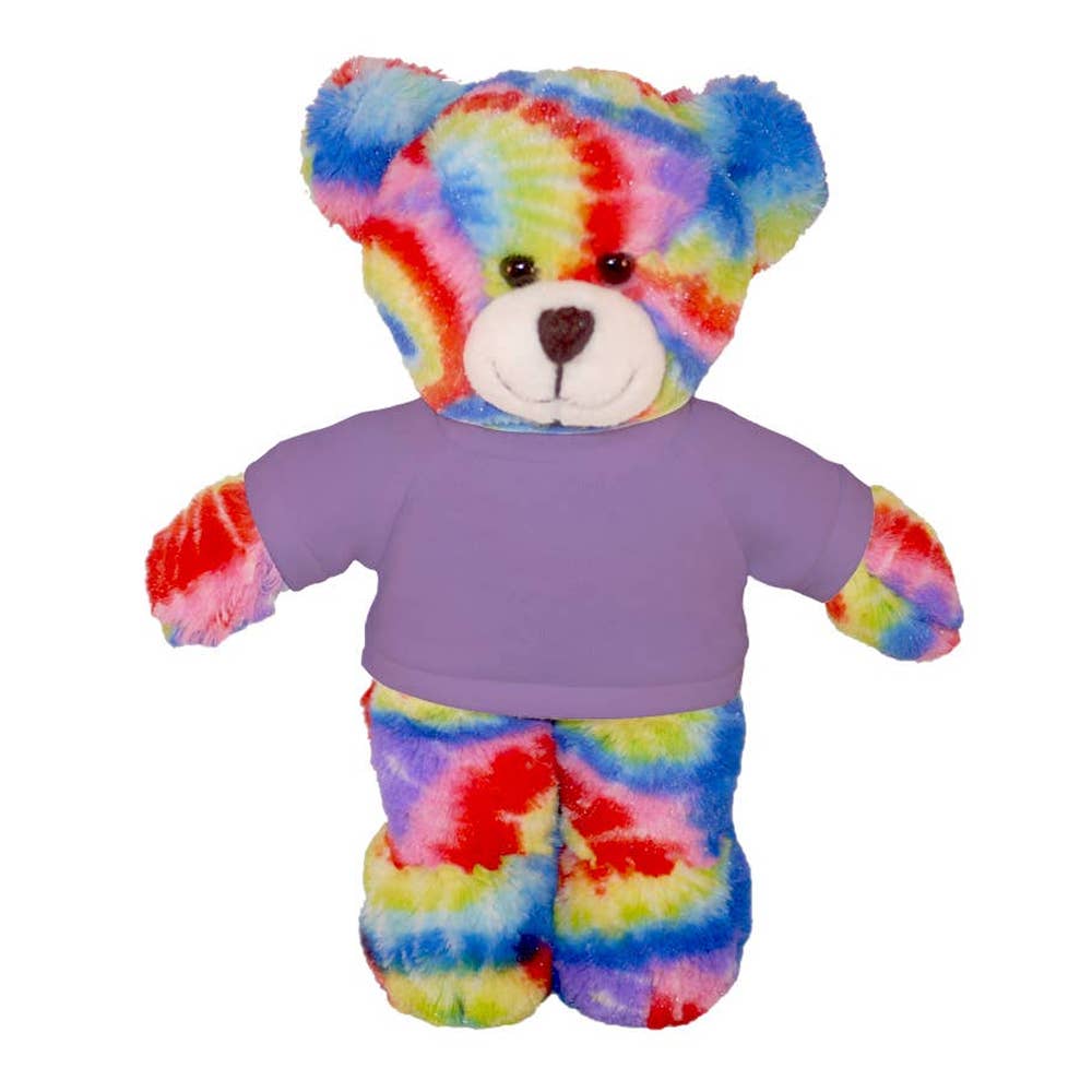 Plushland - Wholesale Stuffed/Plush Toy - Kids & Baby - 8″ Tie-Dye Custom Bear | Personalized Bear Stuffed Animal9