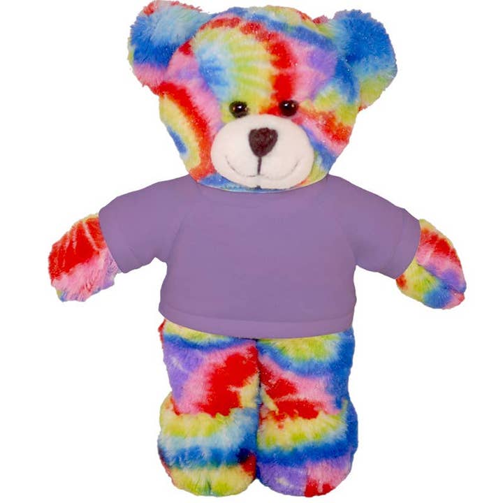 Plushland - Wholesale Stuffed/Plush Toy - Kids & Baby - 8″ Tie-Dye Custom Bear | Personalized Bear Stuffed Animal9