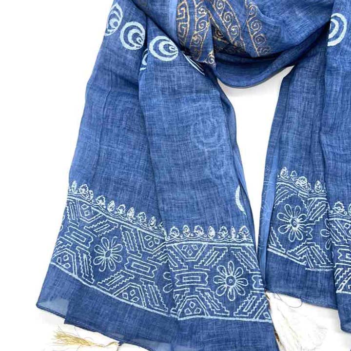 LINETA - Wholesale Scarf - Women's - C1 Indian cotton scarves1