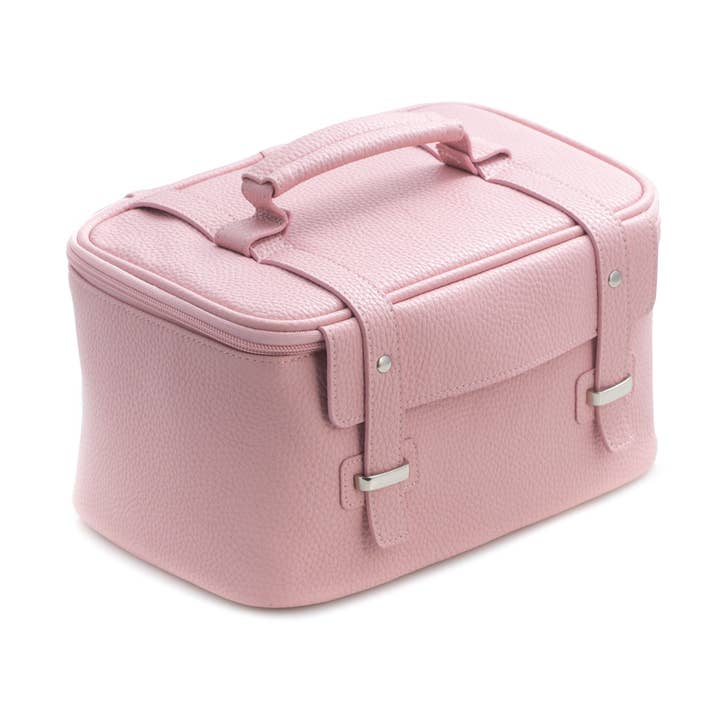 BeyBerk International – Engroshandel Kosmetiktaske – Pink Kunstlæder Rejse Makeup Case0