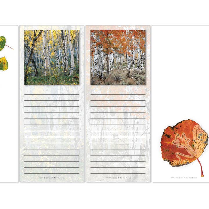 Aspen Notepad Set (4 - 3.5"x8.5") for wholesale by Reflections of The Winds