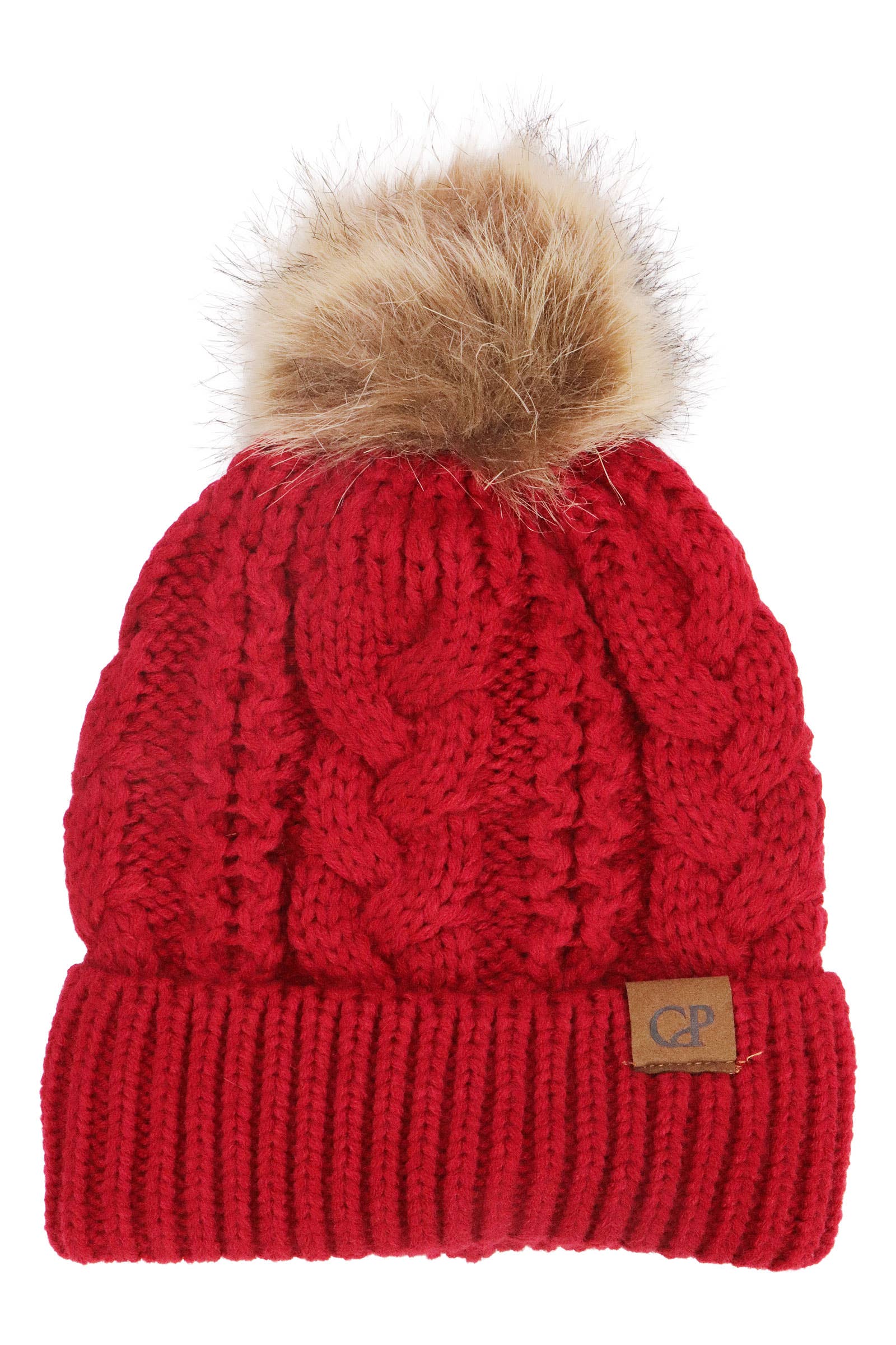 SORTIERT Spiralkabel Gestrickte Zottelige Kunstpelz-Bommelmütze für den Großhandel auf Faire6