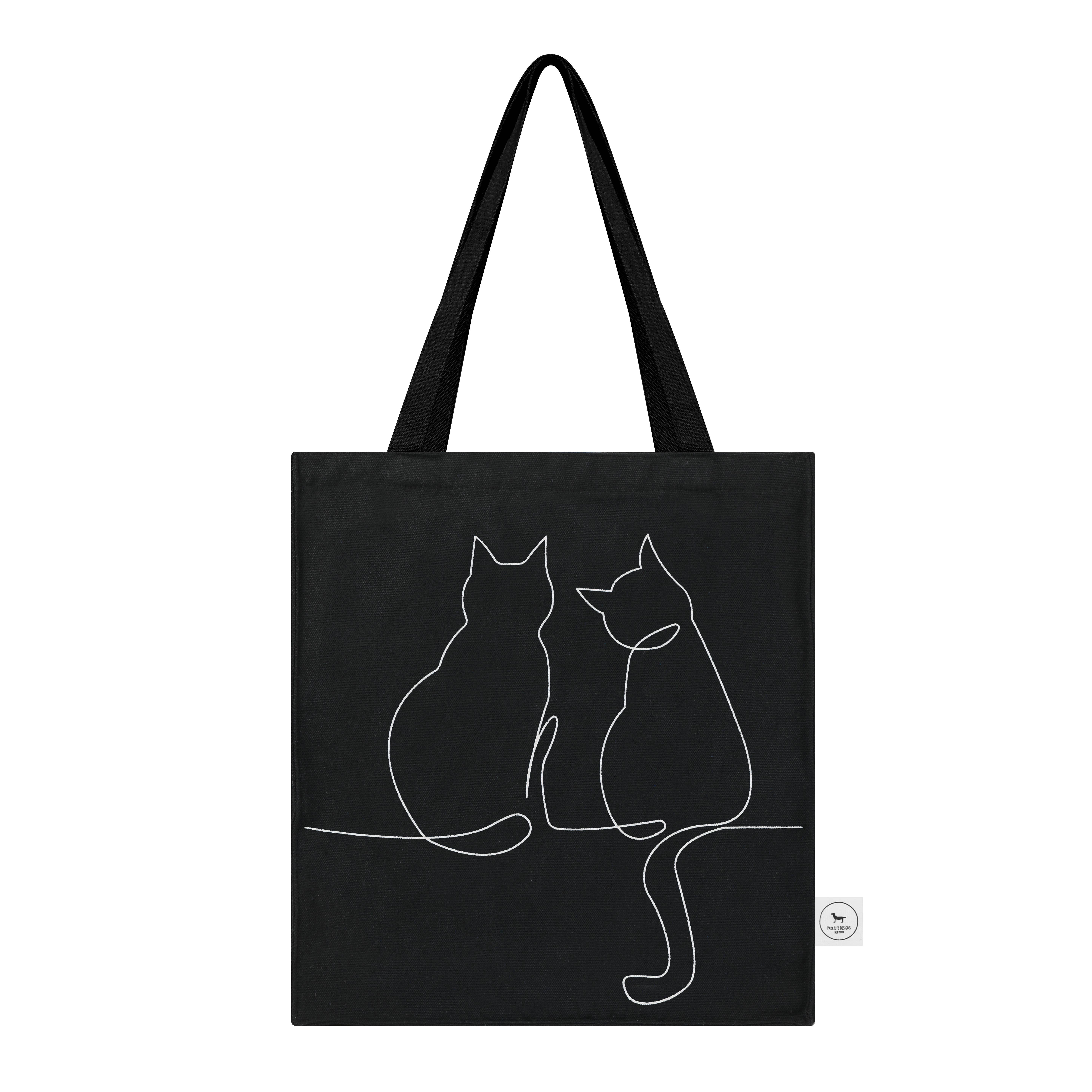 Park Life Designs - Wholesale Tote Bag - Women's - Milo Cat - Cotton Tote Bag 1
