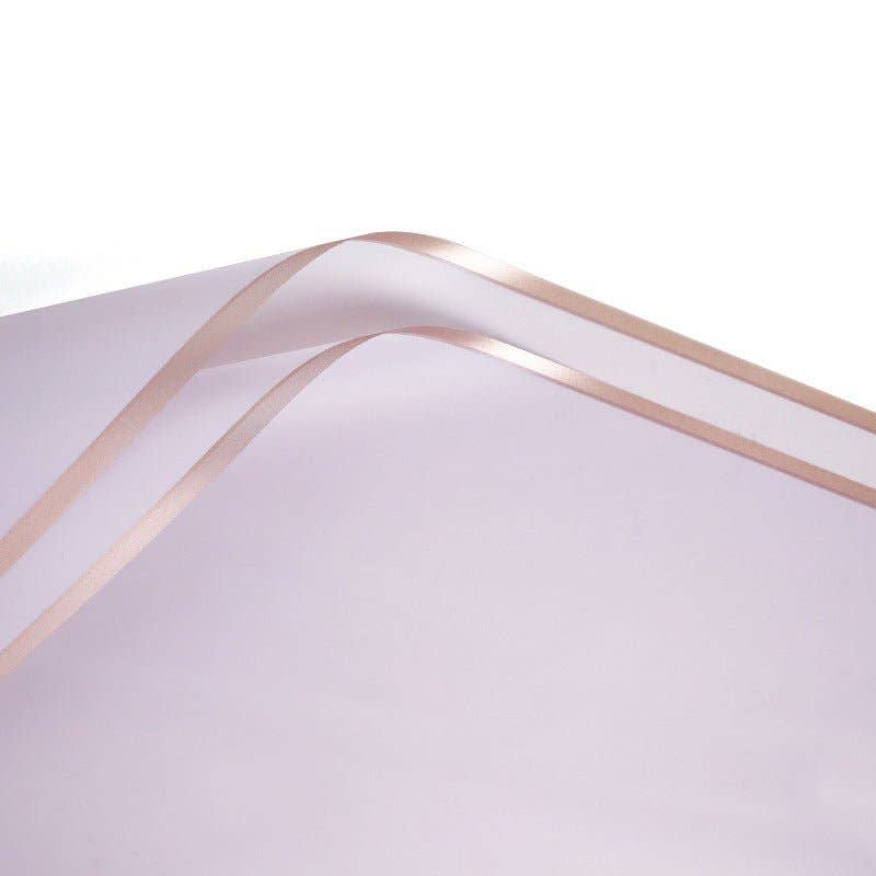 Elegant Design Supply – papel de embrulho por atacado – Papel de Presente Impermeável com Flores e Borda Dourada (20 Folhas por Pacote)0