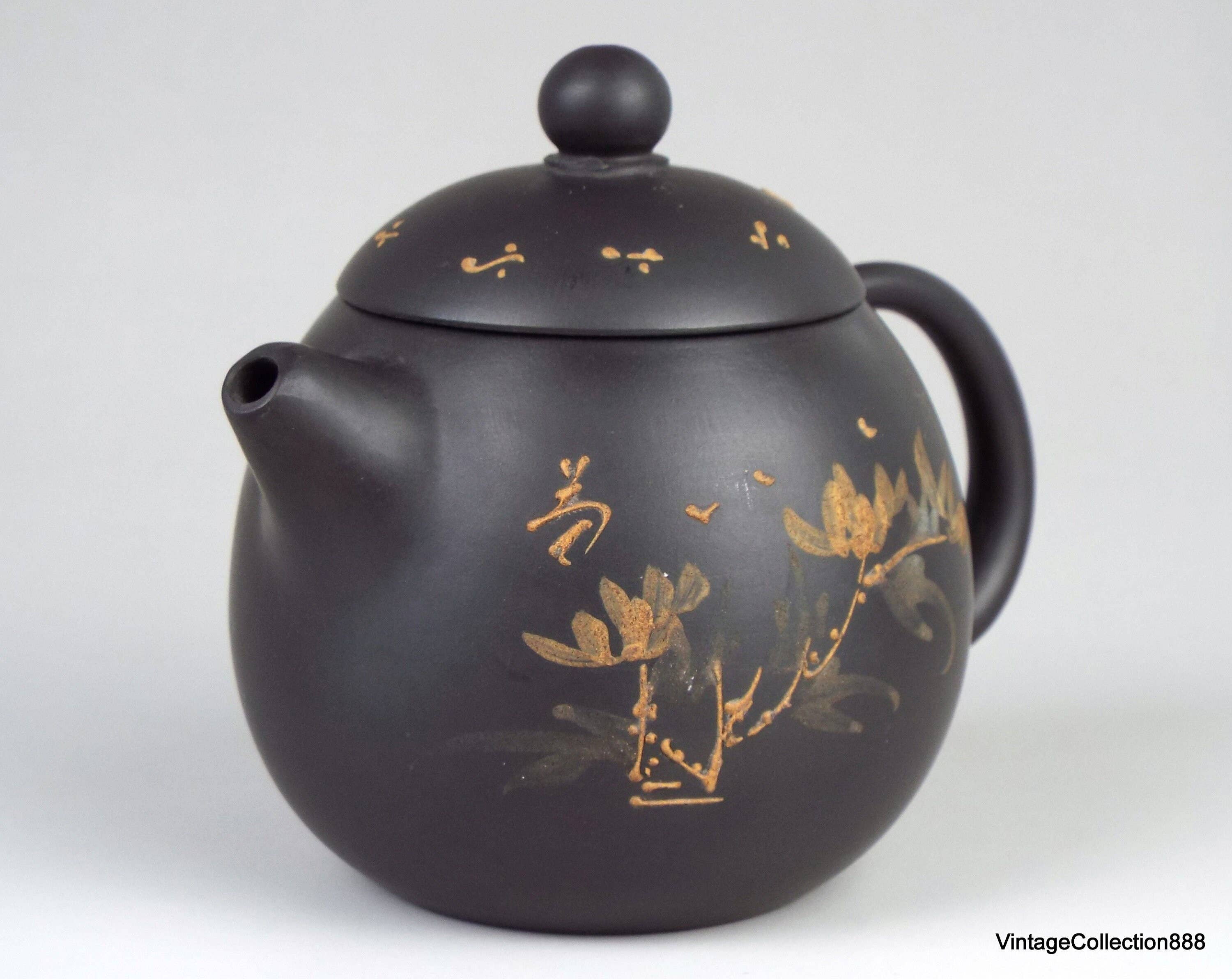 Vintagecollection888 - Wholesale Tea Pot - Vintage Clay Teapot Chinese Calligraphy Yixing Zisha2