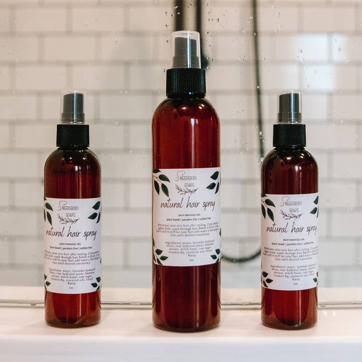 Hairspray - Natural Hair Mist for wholesale by Sneedsboro Soap Company