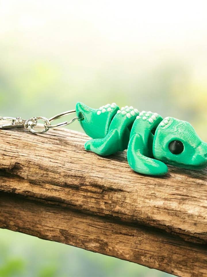 Llavero colgante de bolso de caimán impreso en 3D para venta al por mayor de 3D in Paradise