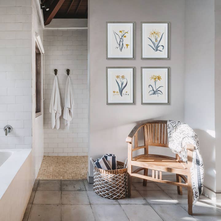 Napa Home & Garden - Wholesale Gallery Wall Set - Daffodil Prints, Set Of 4