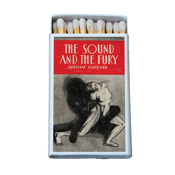 Most Amazing - Wholesale Matches - Literature Faulkner Sound and the Fury Matchbox • Candle Acc