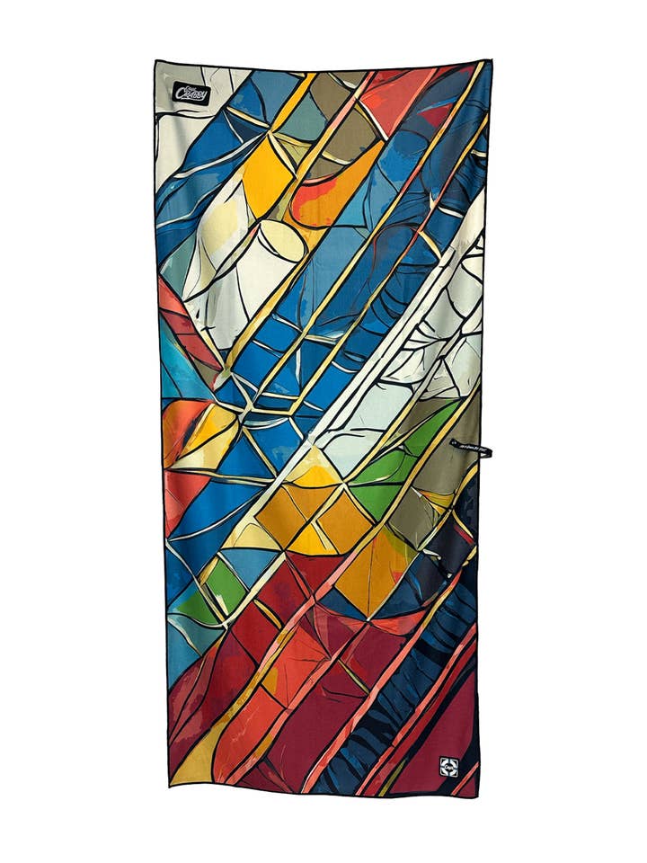 Serviette de plage de voyage surdimensionnée, compacte et à séchage rapide #17 pour la vente par Captain Crabby