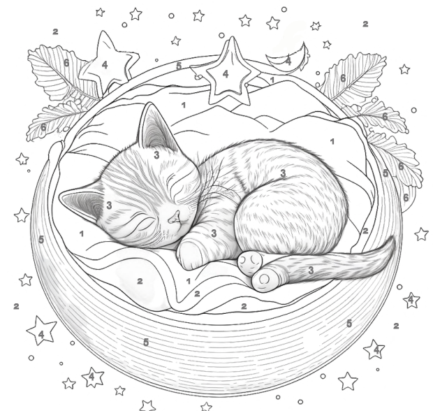 Angels Craft - Wholesale Paint Set - Canvas Paint Set - Color by Number, 11.8x11.8x0.6in3