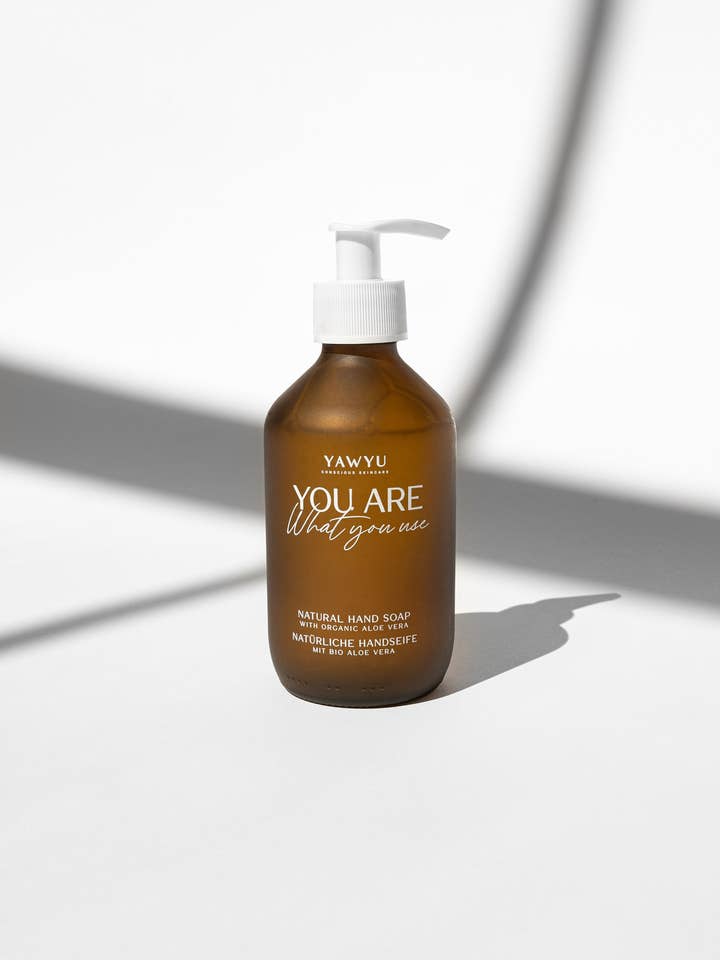 YAWYU Naturlig Håndsæbe Økologisk Aloe Vera & Mangoblad for engroshandel hos YAWYU | Conscious Skincare