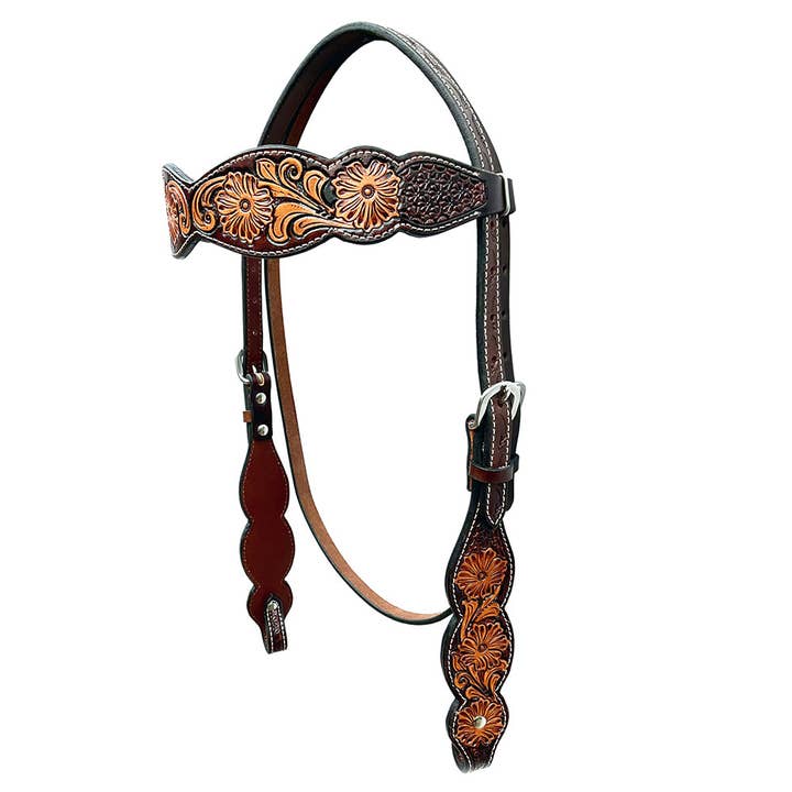 BER347-Western Leather Headstall for wholesale by LS Western