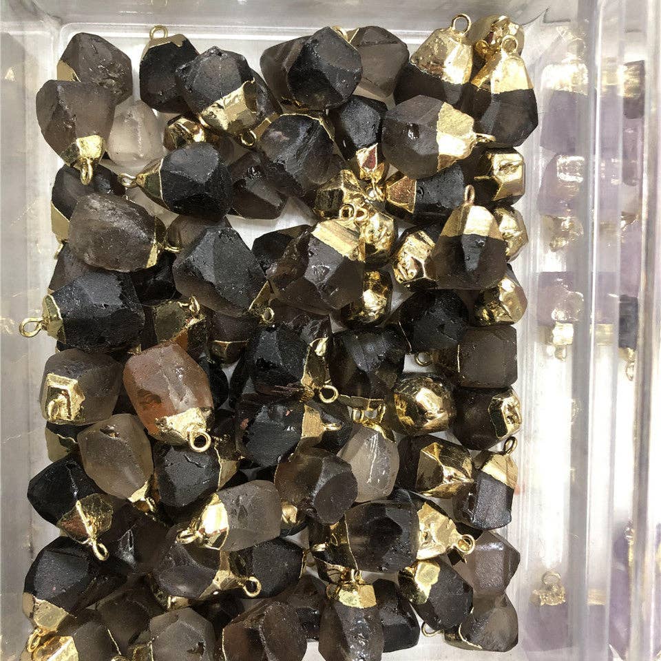 Perimade & Co. LLC - Wholesale Pendant/Charm Necklace - Natural Crystal Raw Stone Healing Necklace in Solid Copper4