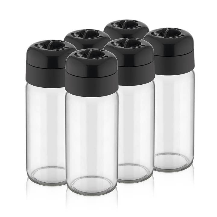 Set di spargitori di spezie in vetro (set di 6) per la vendita all'ingrosso da parte di TURGLA HOME