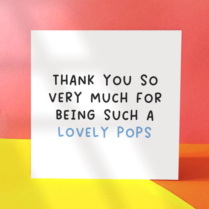 To My Lovely Pops Card for wholesale by Coffee and a Catfish