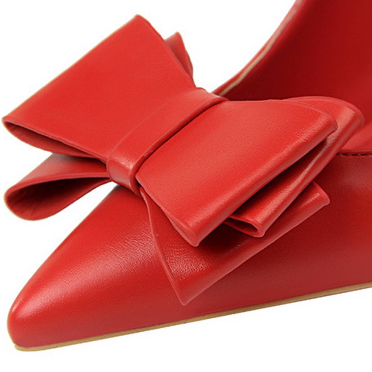 ACCITY - Wholesale High Heels - Women's - SLIM SHALLOW-MOUTH POINTED BOW HIGH HEELS_CWSHH00453