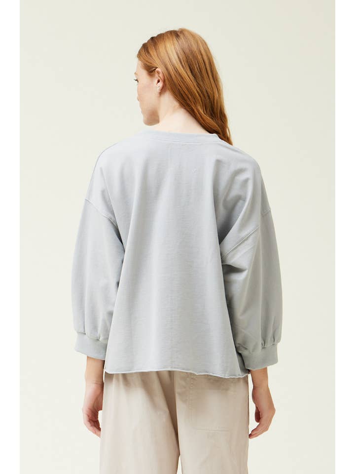 Grade & Gather - Wholesale T-Shirt - Women's - 41666 - 3/4 SLEEVE TERRY TOP
