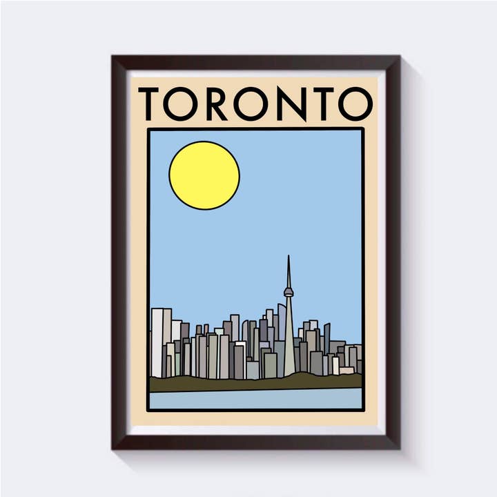 Minimalist Toronto Travel Print - Available in 6 sizes for wholesale by 2 Sisters