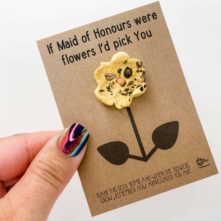 Bomba con semi di fiori selvatici - Se le damigelle d'onore fossero fiori per la vendita all'ingrosso da parte di Dios Designs