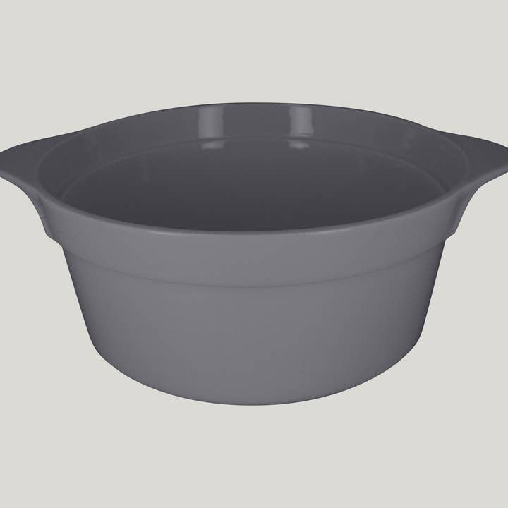 RAK Porcelain USA - Wholesale Cooking Pot - Chef's Fusion Round Cocotte - Stone (11"D)