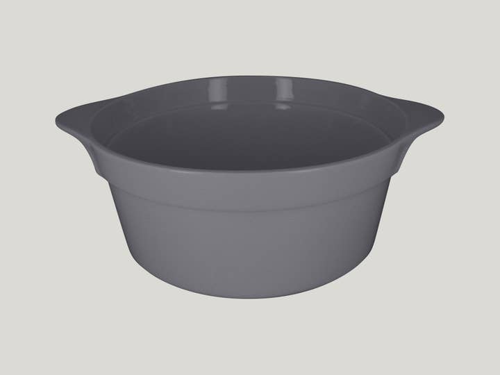 RAK Porcelain USA - Wholesale Cooking Pot - Chef's Fusion Round Cocotte  - Stone (11"D)0