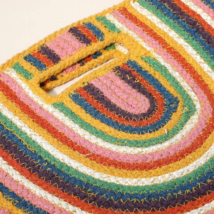 Sensibling Corp. – Sacola - Mulher por atacado – Bolsa tote redonda trançada com listras12