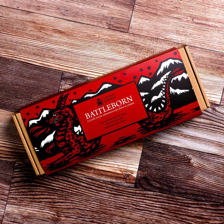 BATTLEBORN - Candle Adventure Triptych for wholesale by Cantrip Candles